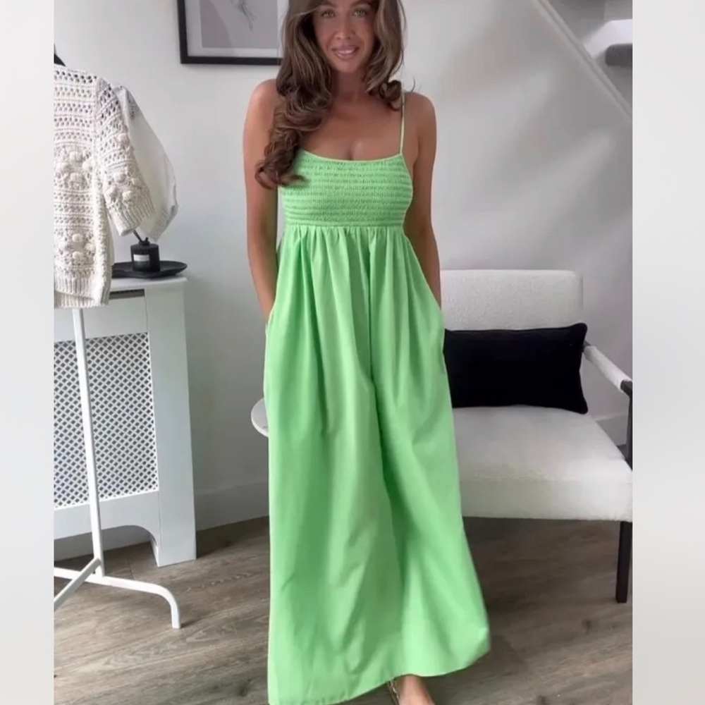 Zara Green Midi Dress